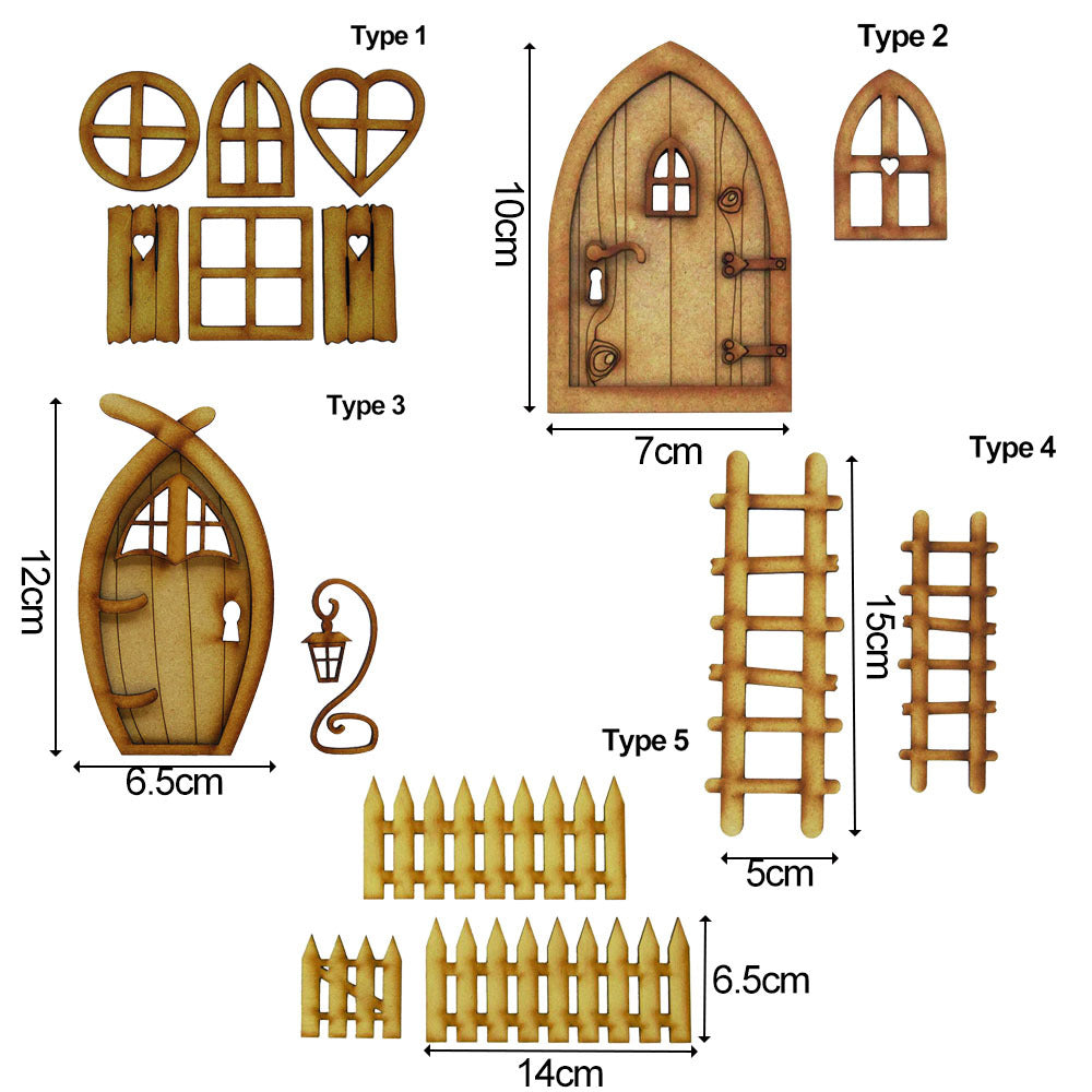 Wooden Miniature Fairy Garden Decor