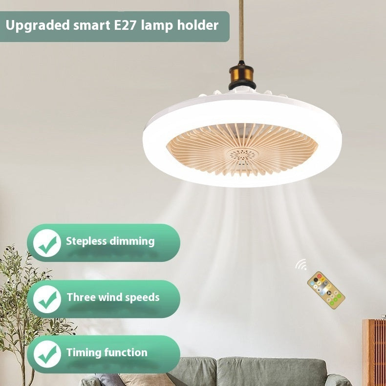 Remote Control Led Fan Light E27 Screw Adjustable Light