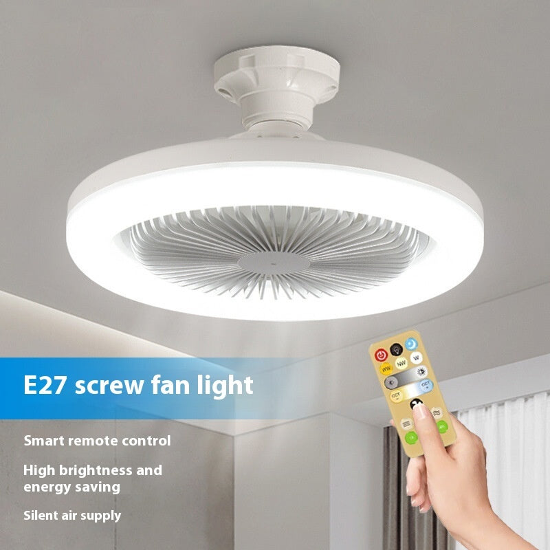 Remote Control Led Fan Light E27 Screw Adjustable Light