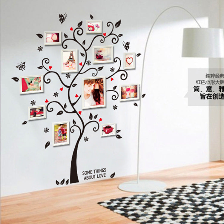 DIY Family Photo Frame Tree Wall Stickers
