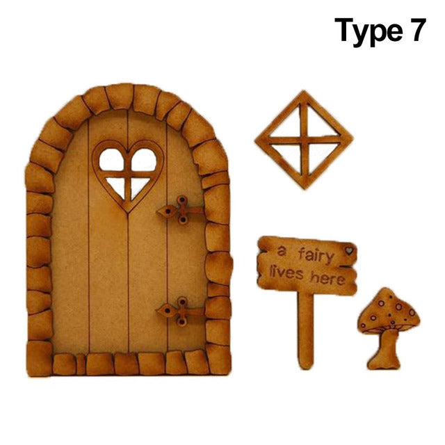Wooden Miniature Fairy Garden Decor