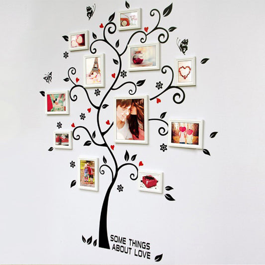 DIY Family Photo Frame Tree Wall Stickers