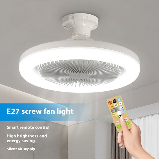 Remote Control Led Fan Light E27 Screw Adjustable Light